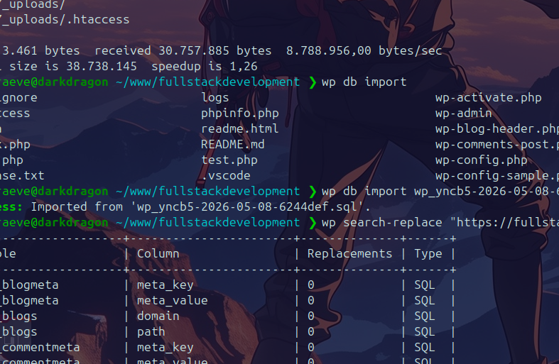 wp-cli Screenshot